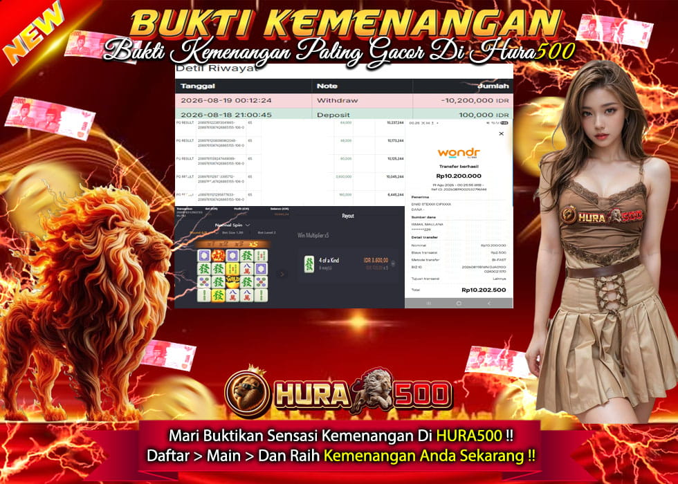 BUKTI JACKPOT SLOT MAHJONG WAYS TERPERCAYA DI INDONESIA TGL 19-08-2026