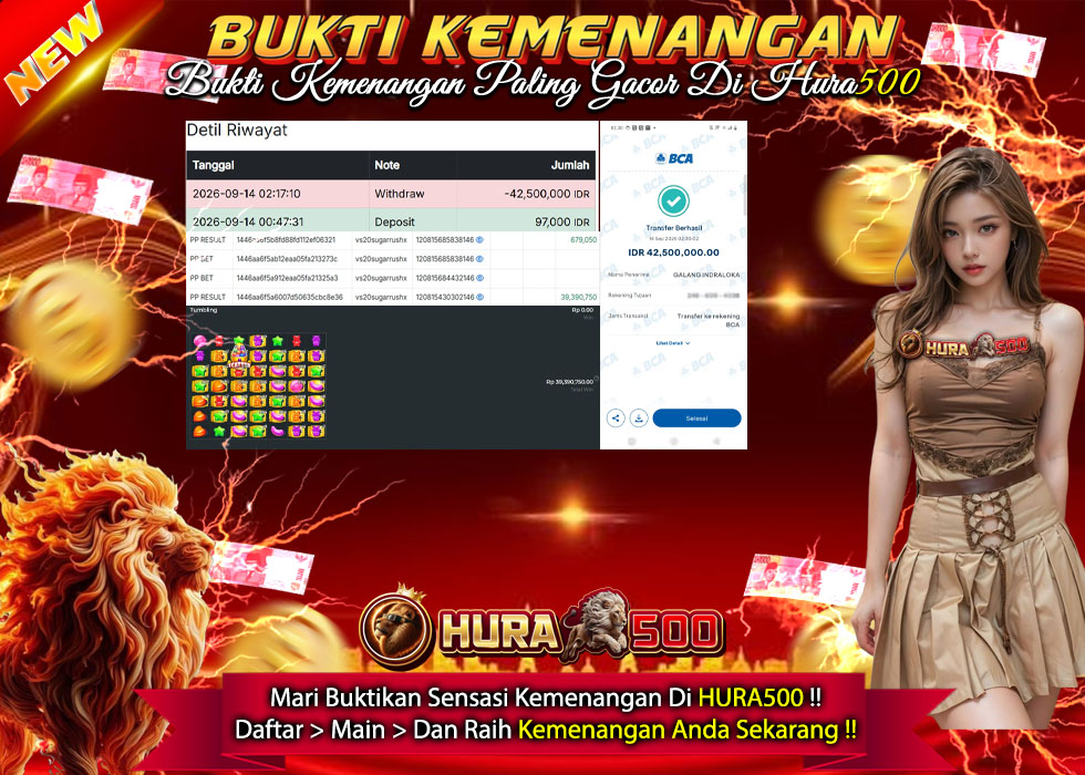 BUKTI JACKPOT SLOT SUGAR RUSH 1000 TERPERCAYA DI INDONESIA TGL 14-09-2026