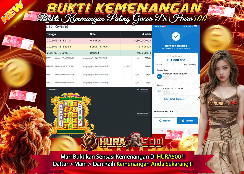 BUKTI JACKPOT SLOT MAHJONG WINS TRIPLE POT PALING GACOR & TERPERCAYA DI INDONESIA TANGGAL 18-09-2026
