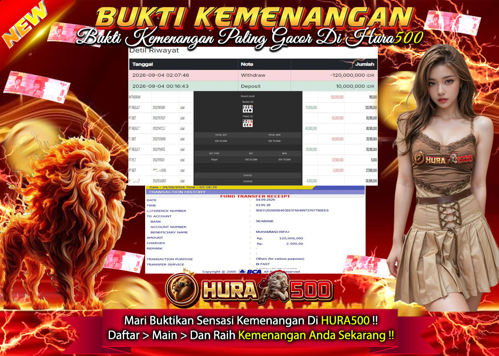 BUKTI JACKPOT LIVE GAME BACCARAT LIVE TERPERCAYA DI INDONESIA TGL 04-09-2026